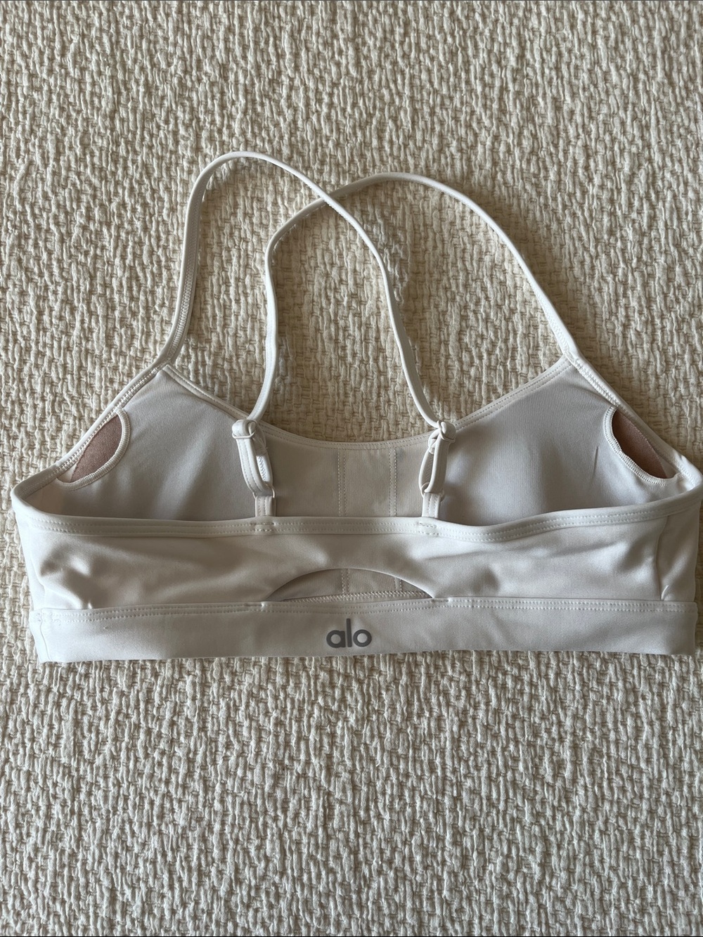 ALO Yoga White Bralette with Double Straps - Picture 3 of 3